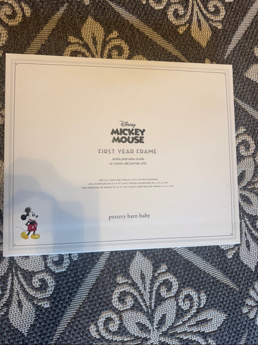 Pottery Barn Disney Mickey Mouse First Year Frame